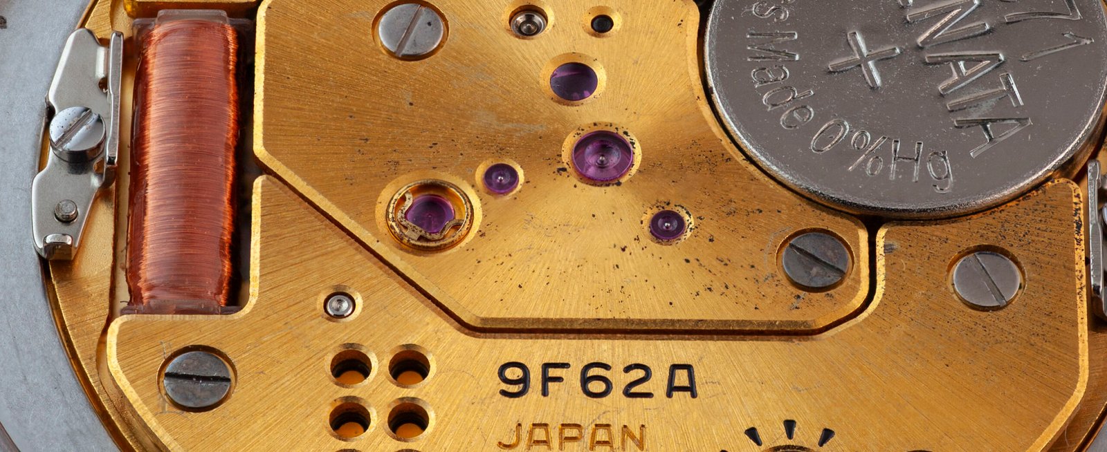 Placeholder for Seiko 9F62 quartz movement closeup
