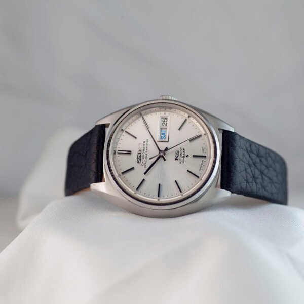 King Seiko 5626-7060 original buckle, automatic, 1972, serviced with 1-year warranty - LingNoi Design