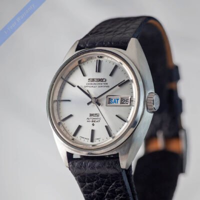King Seiko 5626-7060 original buckle, automatic, 1972, serviced with 1-year warranty - LingNoi Design